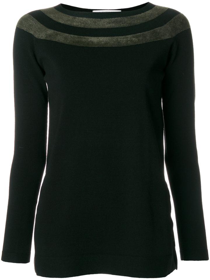 D.exterior Fur Detail Jumper - Black