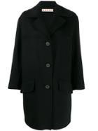 Marni Giubbino Welt Detail Overcoat - Black