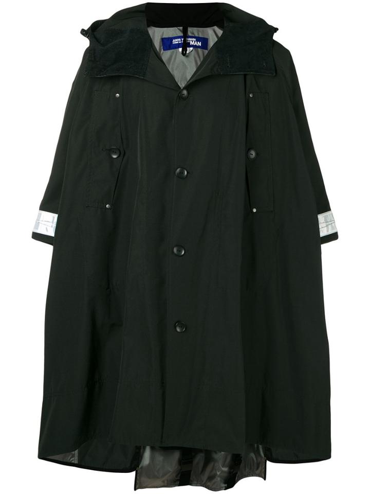 Junya Watanabe Man Cropped Sleeve Hooded Parka - Black