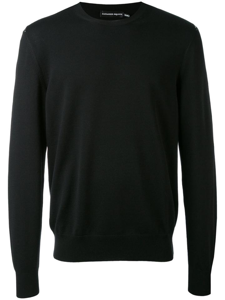 Alexander Mcqueen Micro Skull Panel Jumper - Black