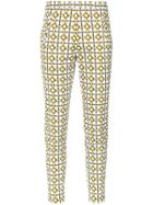 Andrea Marques Tile Print Skinny Trousers - Unavailable