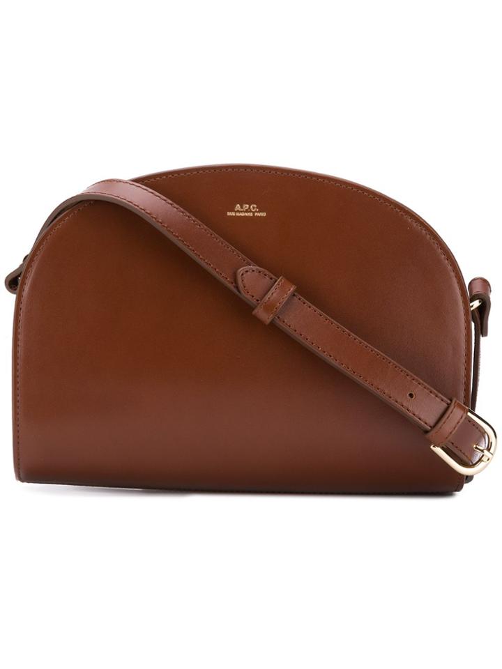 A.p.c. Half Moon Crossbody Bag - Brown