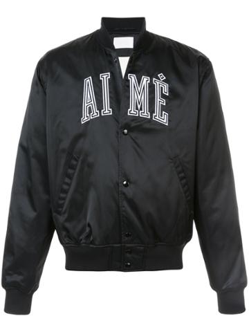 Aimé Leon Dore Logo Varisty Bomber - Black