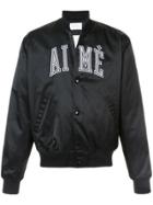 Aimé Leon Dore Logo Varisty Bomber - Black