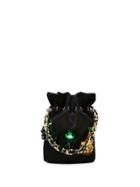 Edie Parker Tortoiseshell Chain Clutch - Black