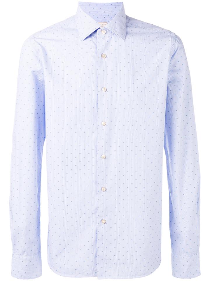 Xacus Dots Print Shirt - Blue