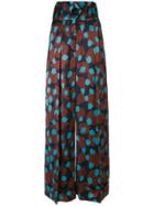 Petar Petrov Patterned Palazzo Trousers - Multicolour