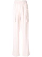 Cédric Charlier Elasticated Waist Trousers - Pink & Purple