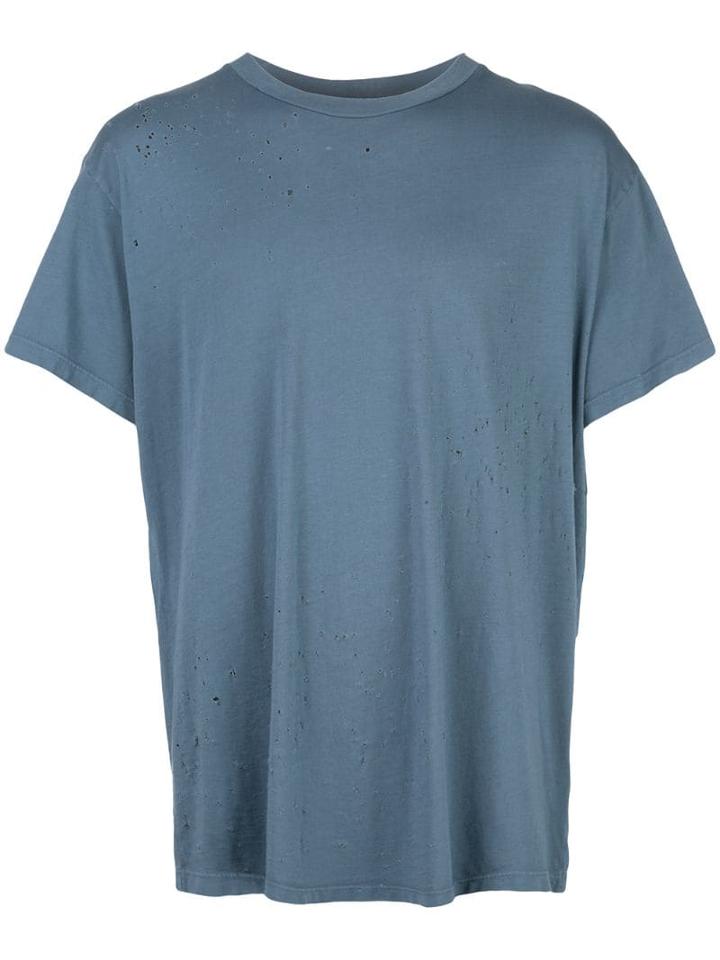 Amiri Distressed T-shirt - Blue