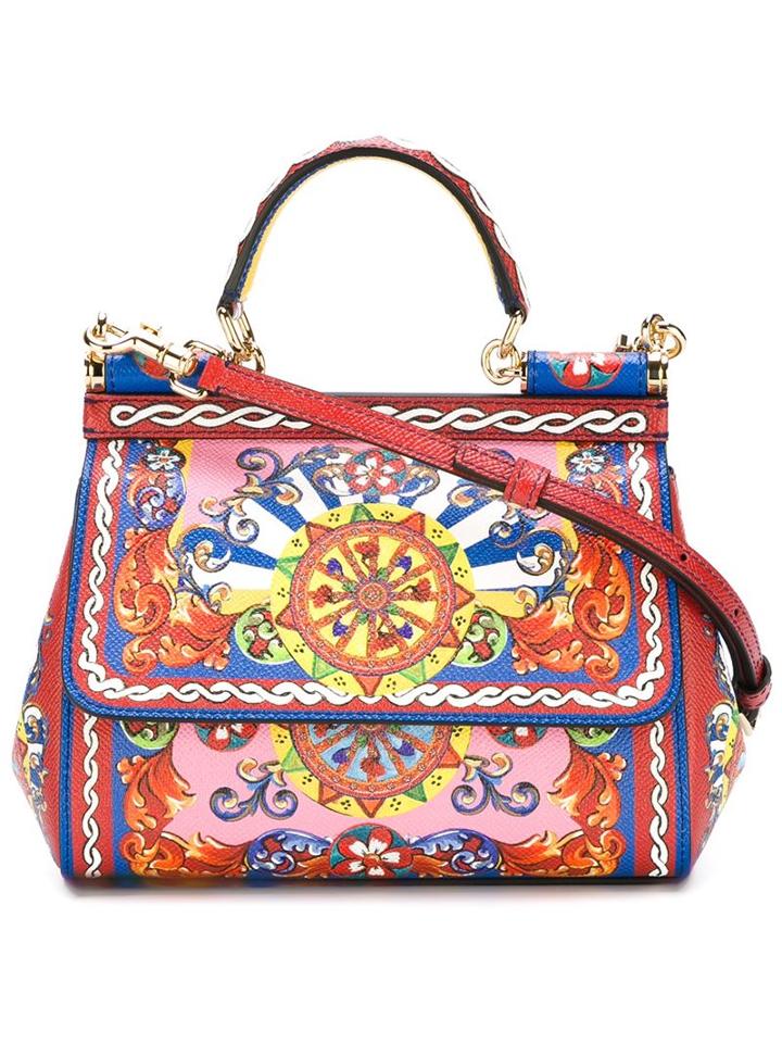 Dolce & Gabbana Mini Sicily Tote, Women's, Leather