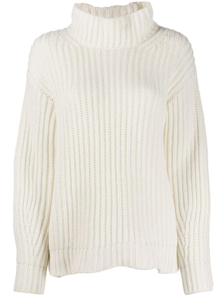 Iris Von Arnim Turtleneck Jumper - White