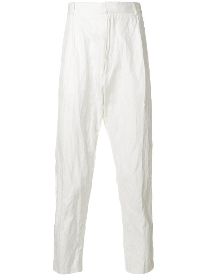 Ann Demeulemeester High-waisted Trousers - White