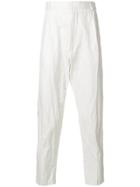 Ann Demeulemeester High-waisted Trousers - White