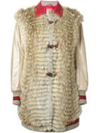 Fay Contrasting Collar Coat