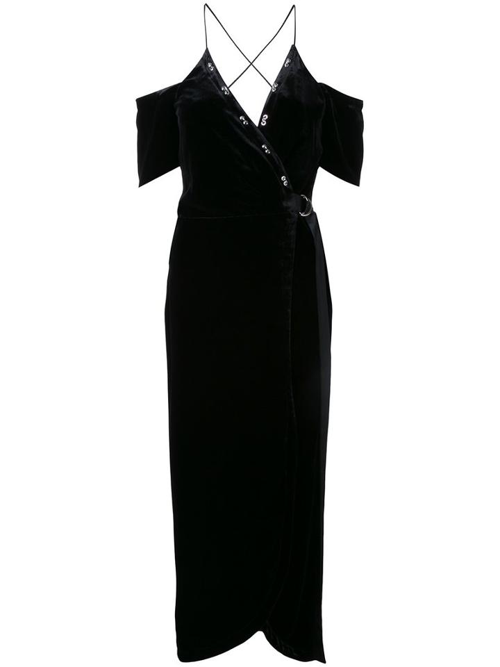 Manning Cartell Divine Excess Wrap Dress, Women's, Size: 10, Black, Nylon/viscose