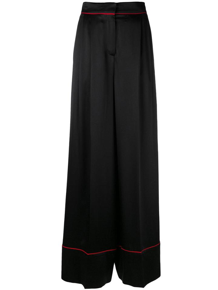 Alexander Mcqueen High-rise Palazzo Pants - Black