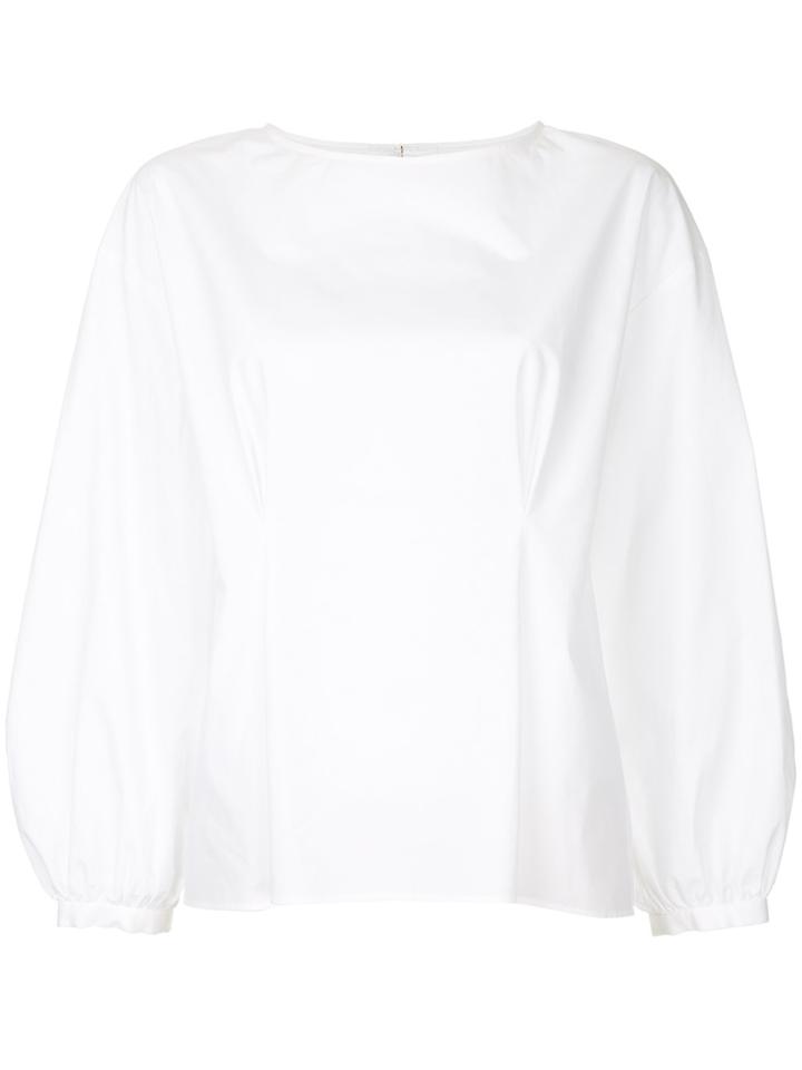 Cityshop Oversized Gathered Shirt - White
