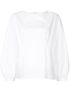 Cityshop Oversized Gathered Shirt - White