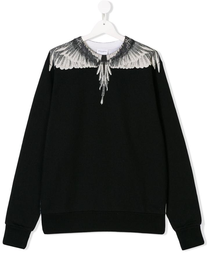 Marcelo Burlon County Of Milan Kids Teen Feather Print Sweatshirt -