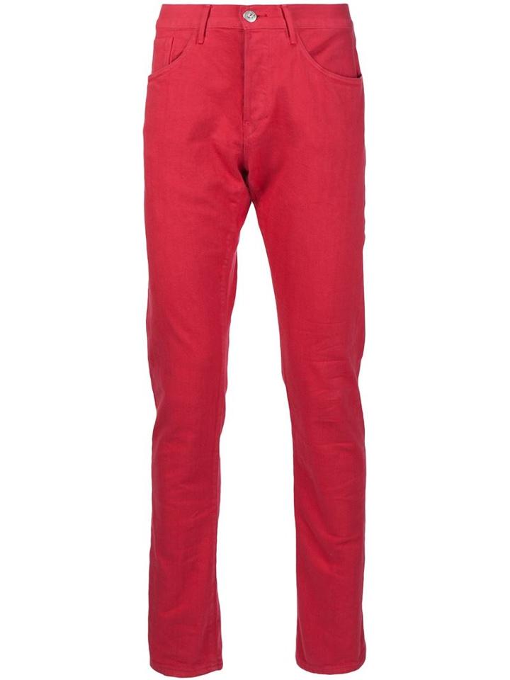 3x1 Skinny Jeans, Men's, Size: 31, Red, Cotton/polyurethane