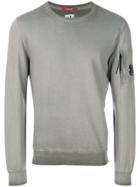 Cp Company Sleeve Pocket Sweatshirt - Grey