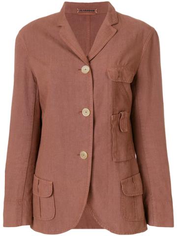 Jil Sander Vintage Multi-pockets Blazer - Brown