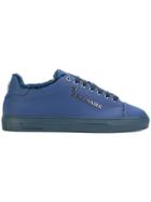 Billionaire Faux Fur-lined Sneakers - Blue