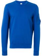 Cp Company Patch Detail Sweater - Blue