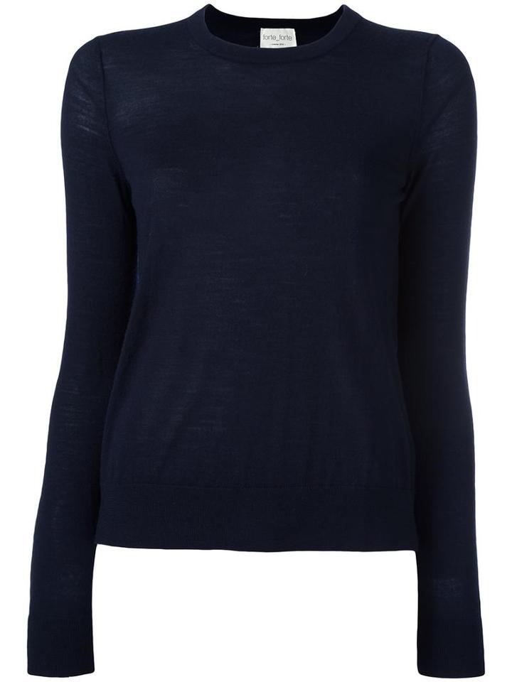Forte Forte Fine Knit Jumper, Women's, Size: Ii, Blue, Wool