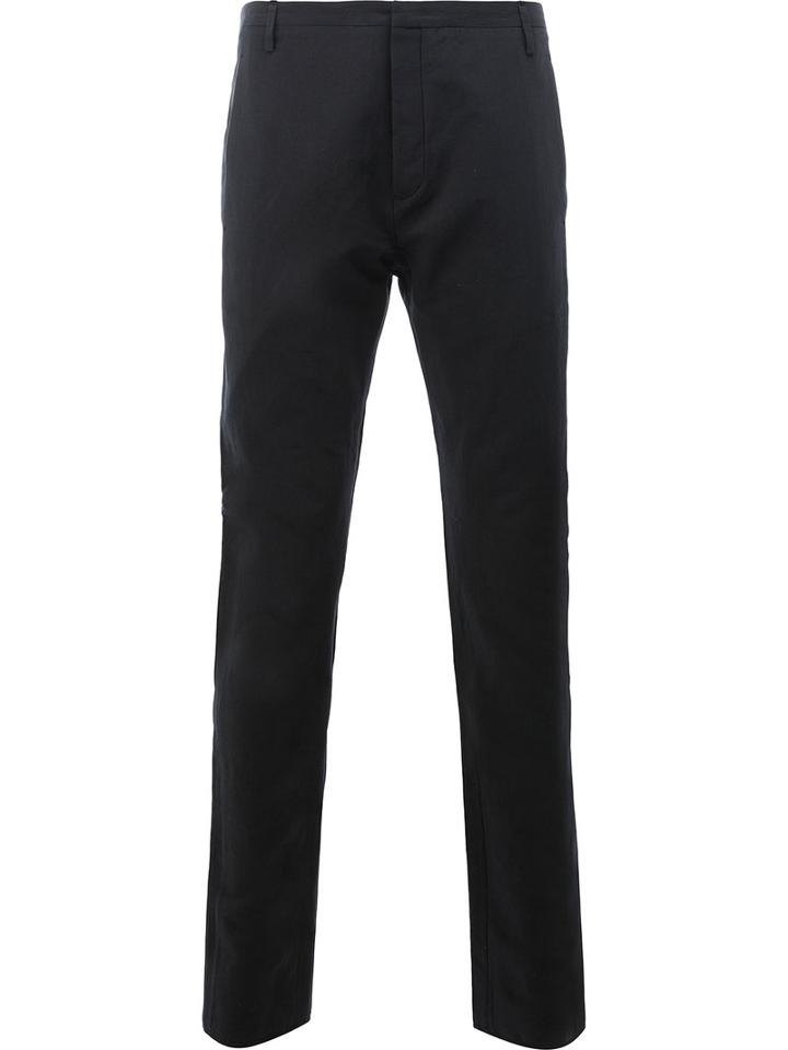 Label Under Construction Tailored Trousers, Men's, Size: 46, Black, Cotton/linen/flax