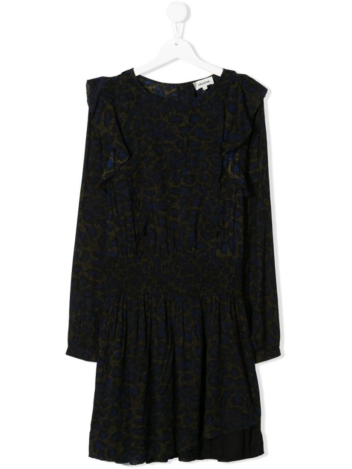 Zadig & Voltaire Kids Teen Ruffle Detail Dress - Black