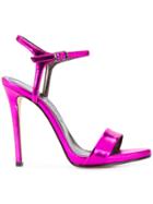 Marc Ellis Metallic Open-toe Sandals - Pink & Purple