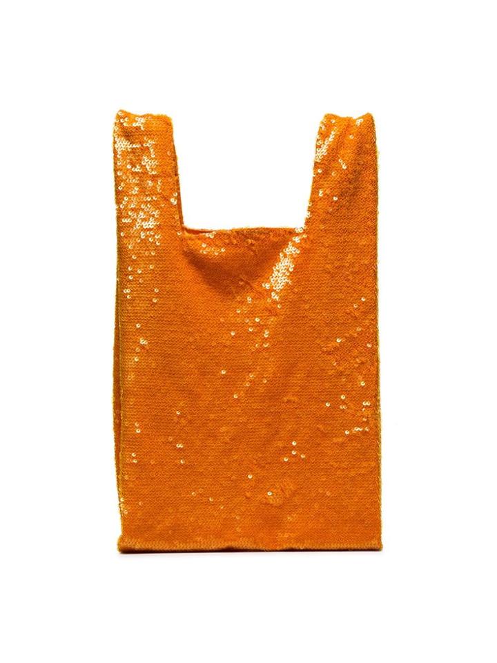 Ashish Sequin Nylon Tote Bag - Orange