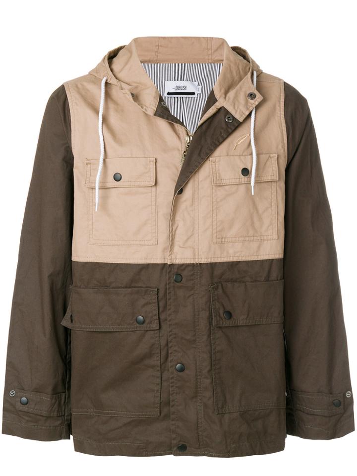 Publish Multi-pocket Hooded Jacket - Green