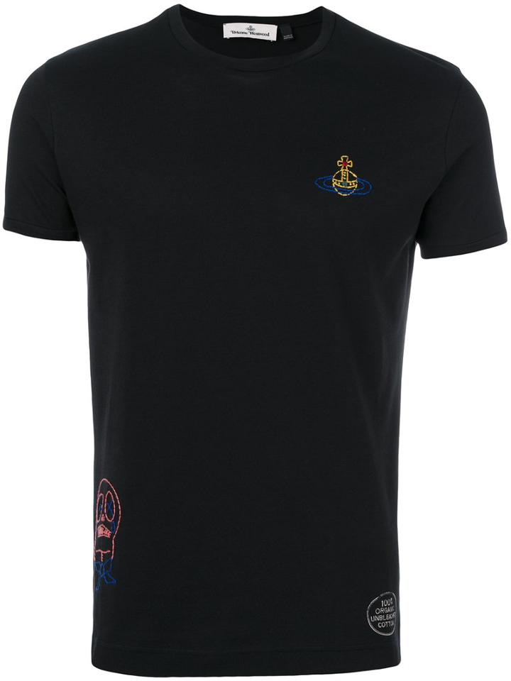 Vivienne Westwood - Crown Logo T-shirt - Men - Cotton - L, Black, Cotton