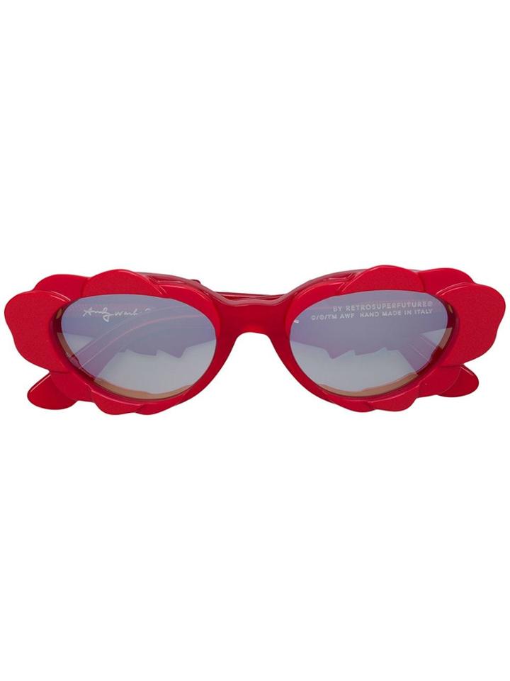 Retrosuperfuture Cat Eye Sunglasses - Red