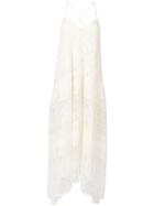 Ermanno Ermanno Lace Slip Dress - White
