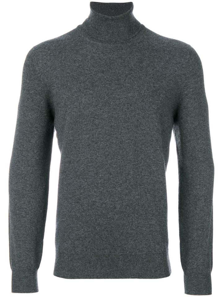 Brunello Cucinelli Turtleneck Slim-fit Jumper - Grey