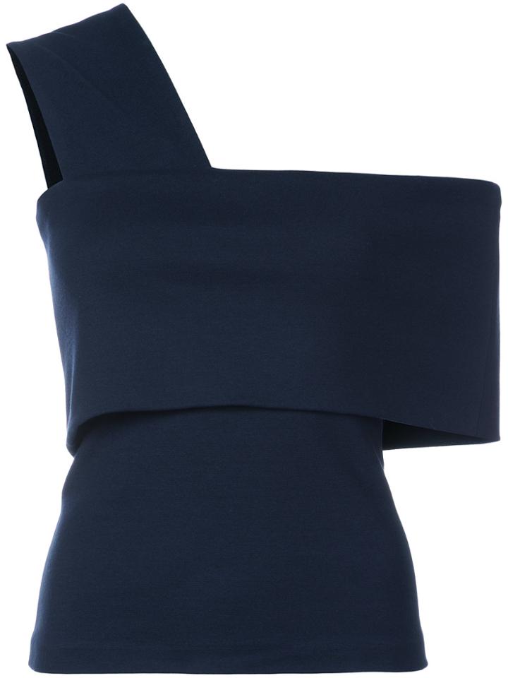 Rosetta Getty One Shoulder Top - Blue