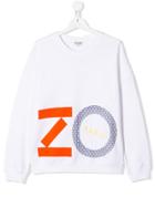 Kenzo Kids Logo Patch Sweatshirt - White
