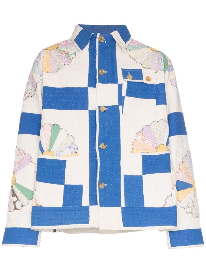 Bode Quilted Workwear Shirt - White