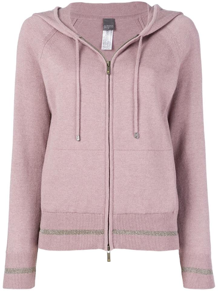 Lorena Antoniazzi Zipped Hoodie - Pink & Purple