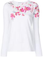 Ermanno Scervino Embellished Longsleeved T-shirt - White