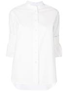 Odeeh Folded Sleeve Shirt - White
