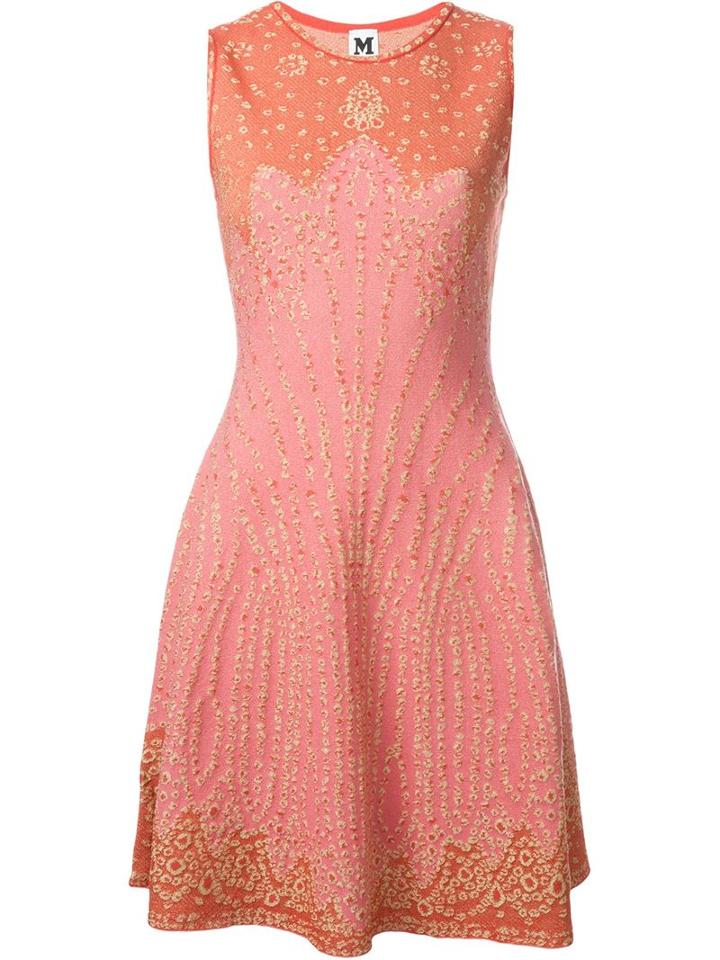 M Missoni Jacquard Flared Skirt Dress