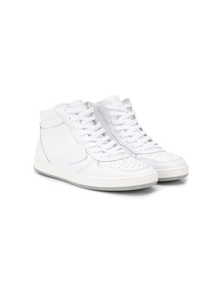 Philippe Model Kids High-top Emblem Trainers - White