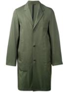 Stutterheim - Single Breasted Coat - Men - Cotton/polyurethane - L, Green, Cotton/polyurethane