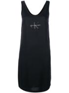 Calvin Klein Jeans Logo Print Tank Dress - Black