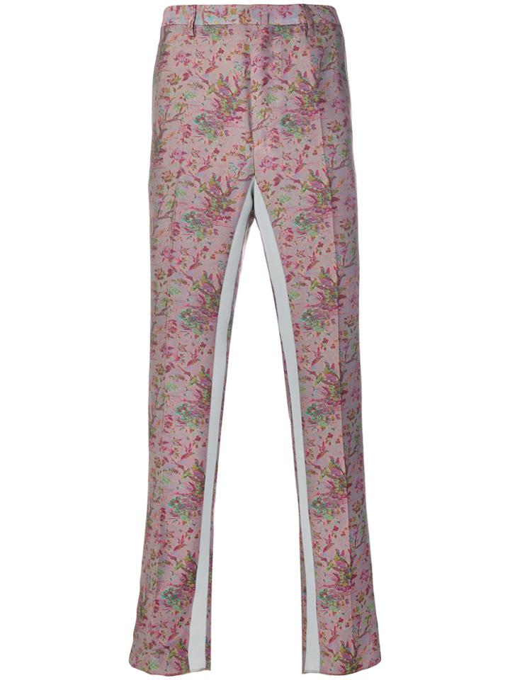 Lanvin Floral Printed Chinos - Pink & Purple