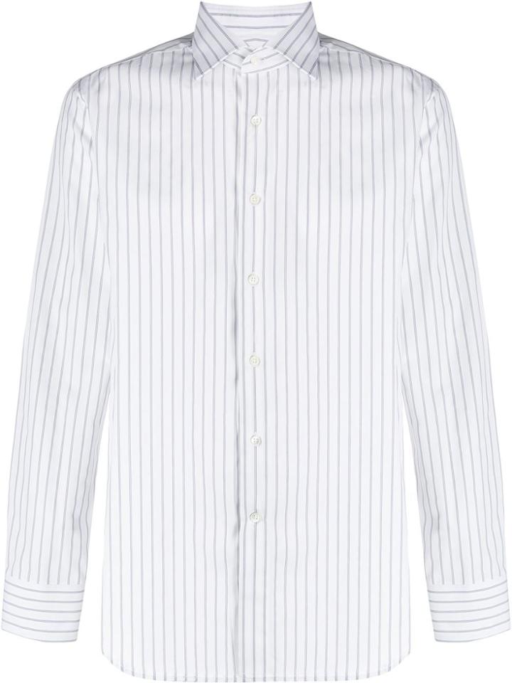 Canali Stiped Shirt - White